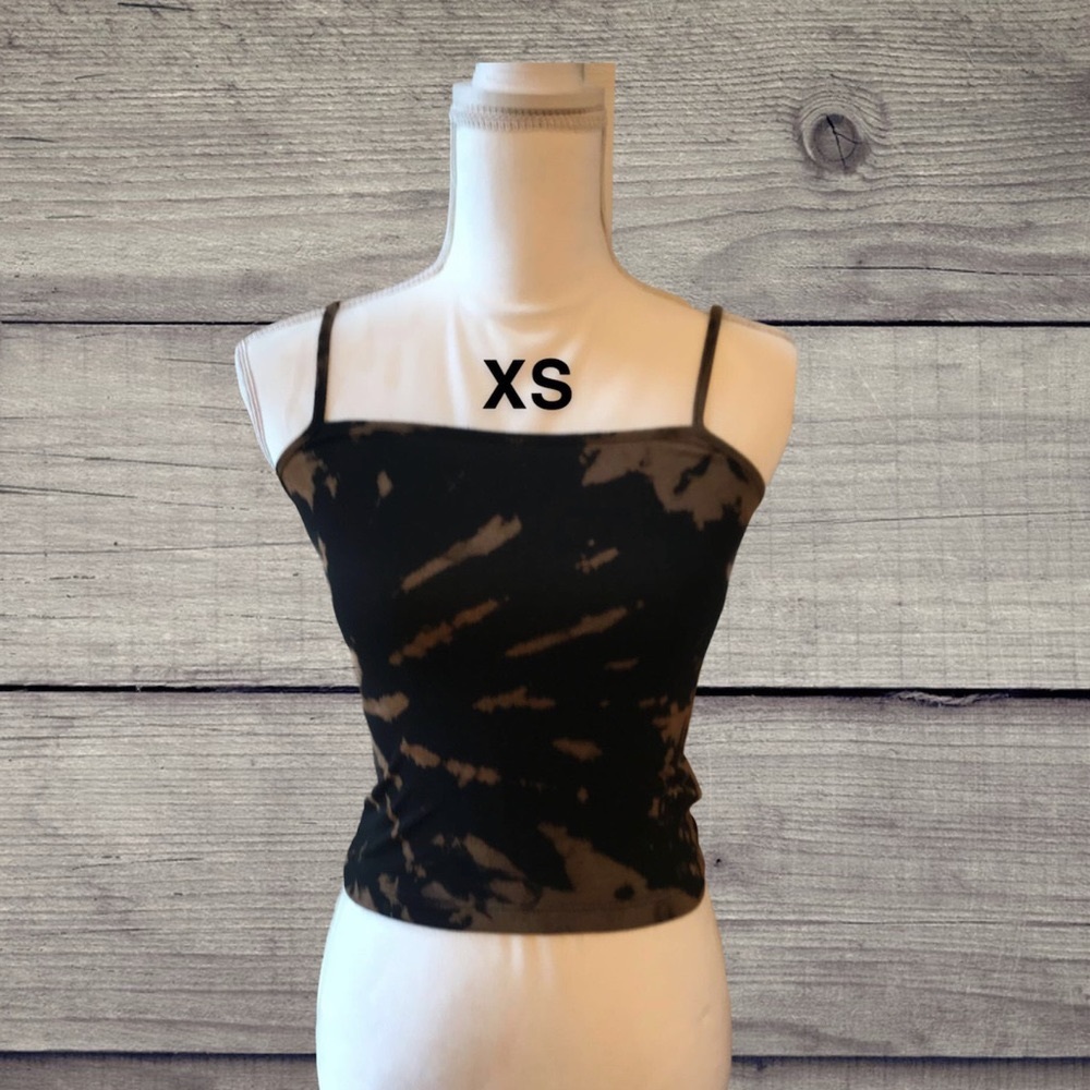 NEW Reverse Tie Dye Cropped Tanks
